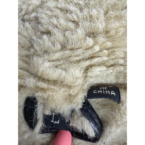 J. Elkin Alamo Uomo Faux Shearling Leather Aviator Jacket Brown Size Large - Picture 11 of 13